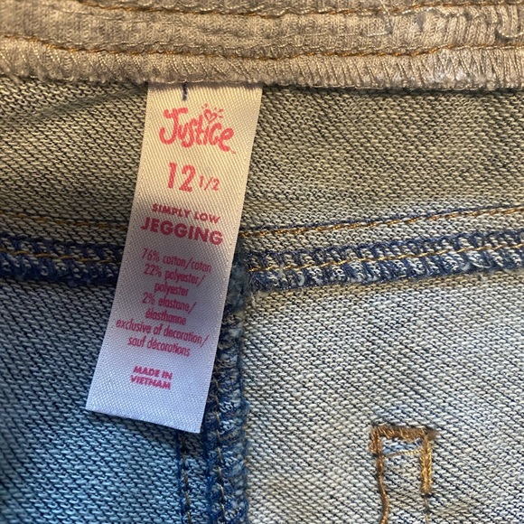 Justice Jeggings, size 12 1/2 - Picture 2 of 3